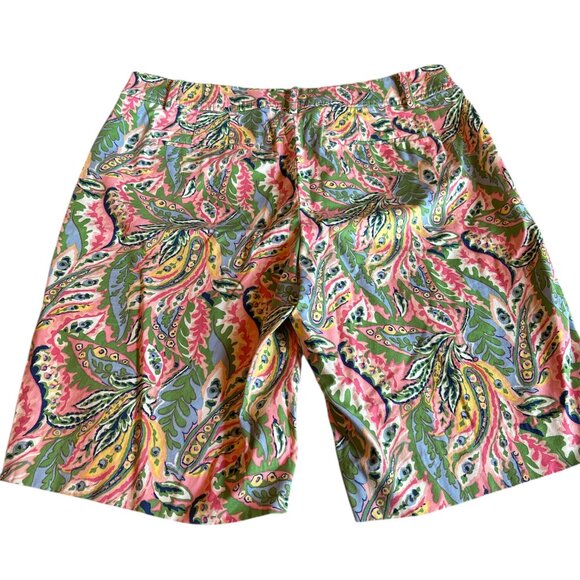 Croft&Barrow Pink Pull Over Top Size Large Talbot Paisley Bermuda Shorts Size 8 - Picture 13 of 15